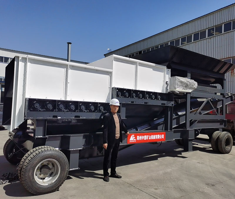 双层阶梯式滚轴筛+喂料机