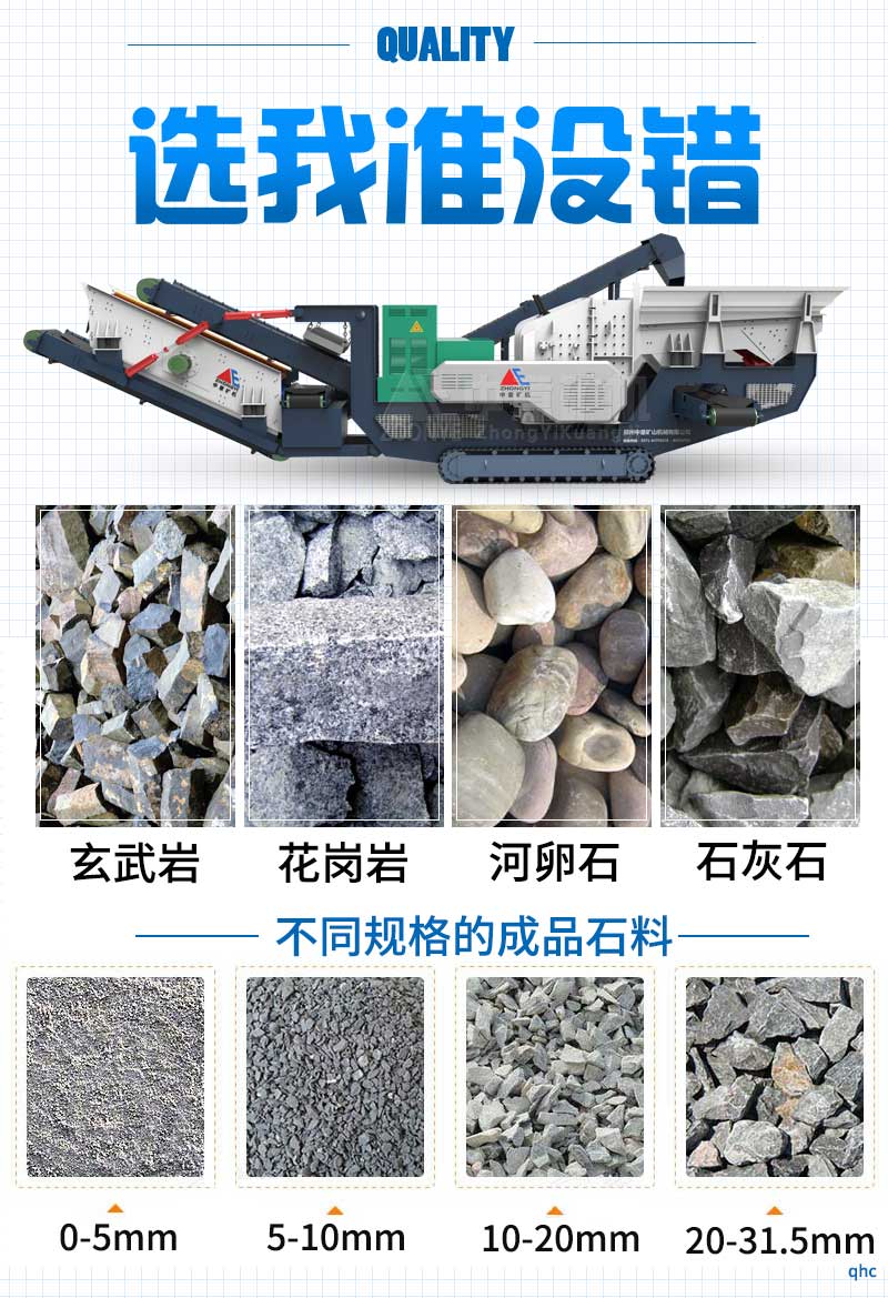 移动式破碎站适用物料