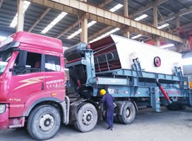 郑州凯发k8国际首页移动式建筑垃圾处理生产线发往浙江宁波