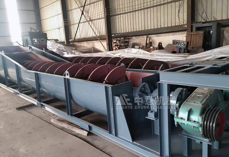 双螺旋洗砂机发货.jpg 双螺旋洗砂机发货.jpg