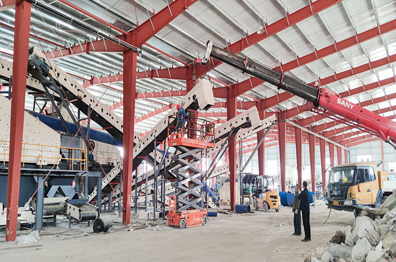 装修垃圾处理生产线现场 装修垃圾处理生产线现场