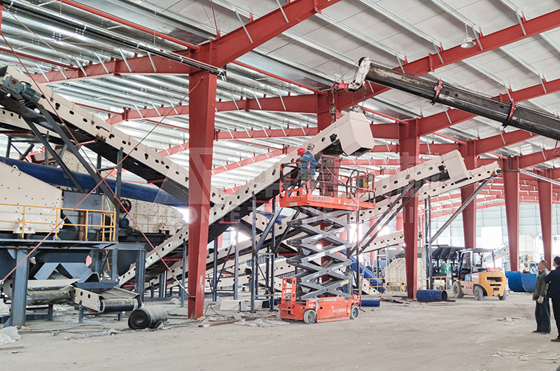 装修垃圾处理生产线现场 装修垃圾处理生产线现场