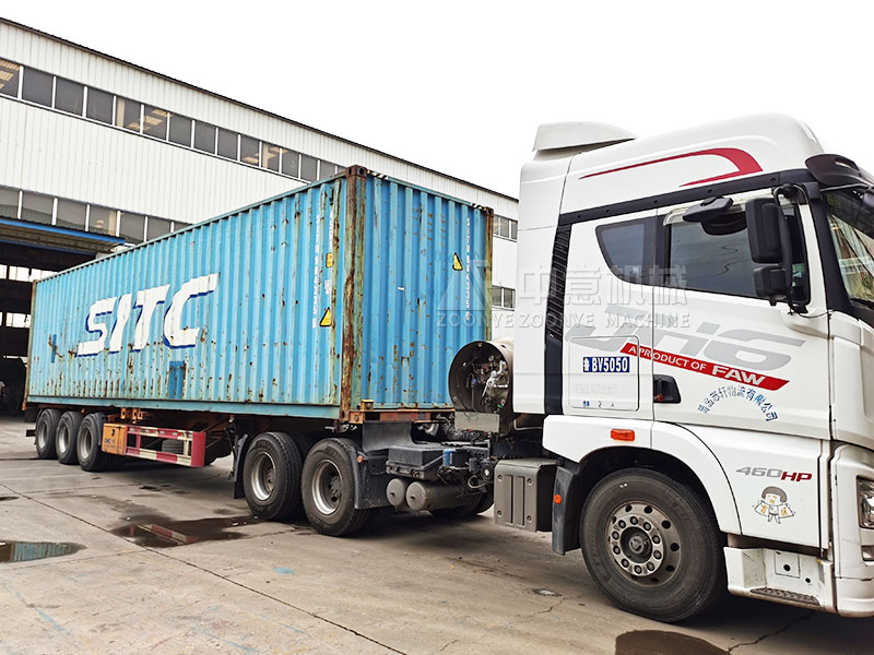 砂石设备装车完毕 砂石设备装车完毕