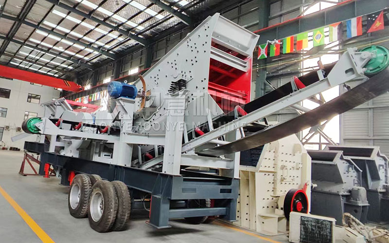 轮胎式移动破碎站 轮胎式移动破碎站