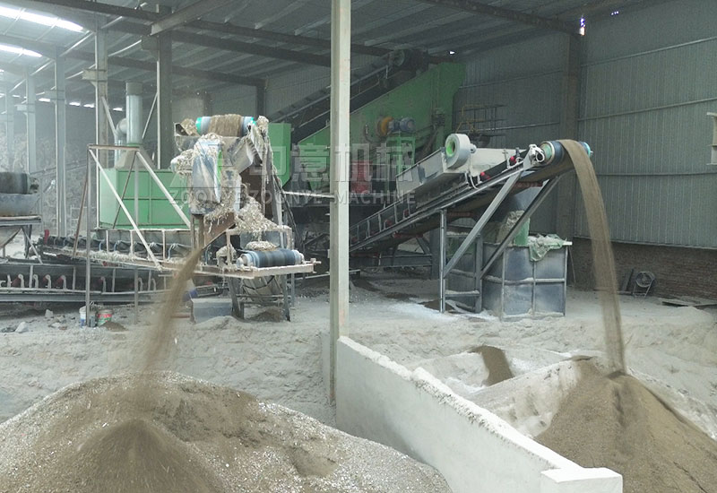 分选出来的石粉+细沙 分选出来的石粉+细沙