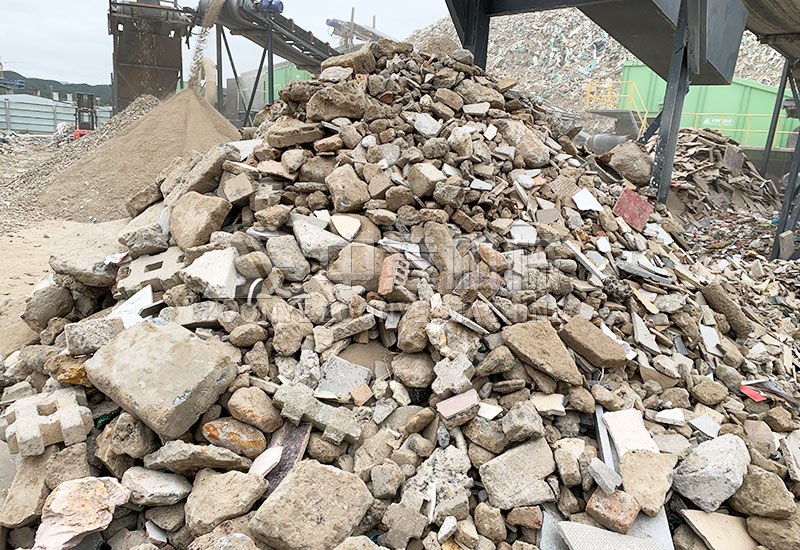 分拣出的再生骨料 分拣出的再生骨料