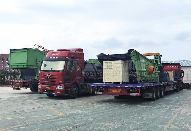 装修垃圾处理设备装车完成jpg 装修垃圾处理设备装车完成